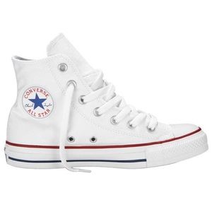 White Converse High Tops Sz 6